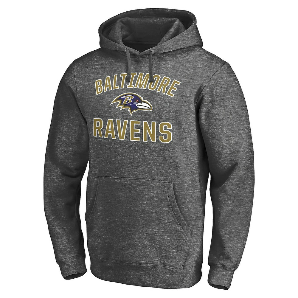 Baltimore Ravens Victory Arch Pullover Hoodie - Charcoal Hoodies