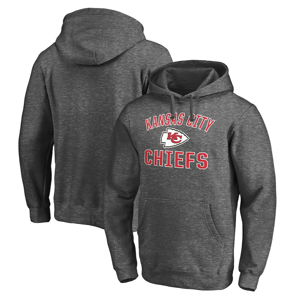Kansas City Chiefs Victory Arch Pullover Hoodie - Charcoal Hoodies