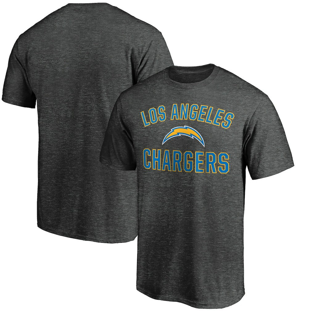 Los Angeles Chargers Victory Arch T-Shirt - Heather Charcoal T-shirts