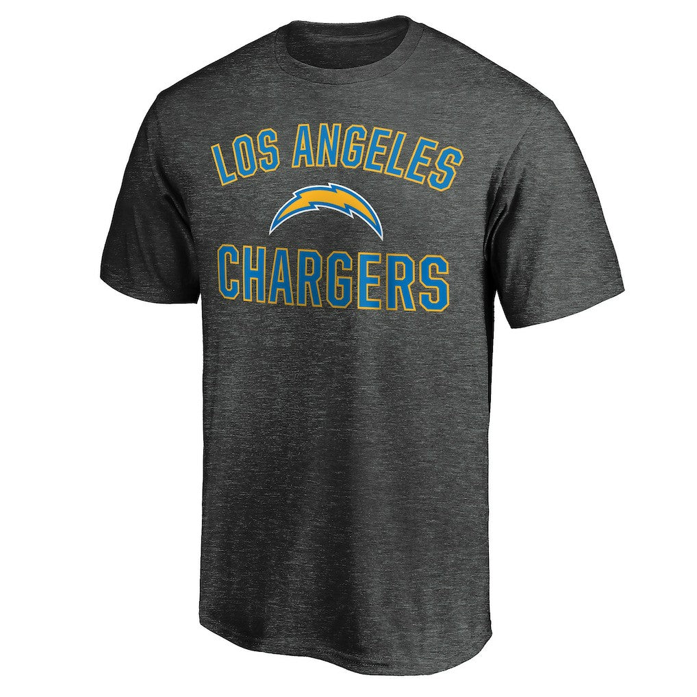 Los Angeles Chargers Victory Arch T-Shirt - Heather Charcoal T-shirts