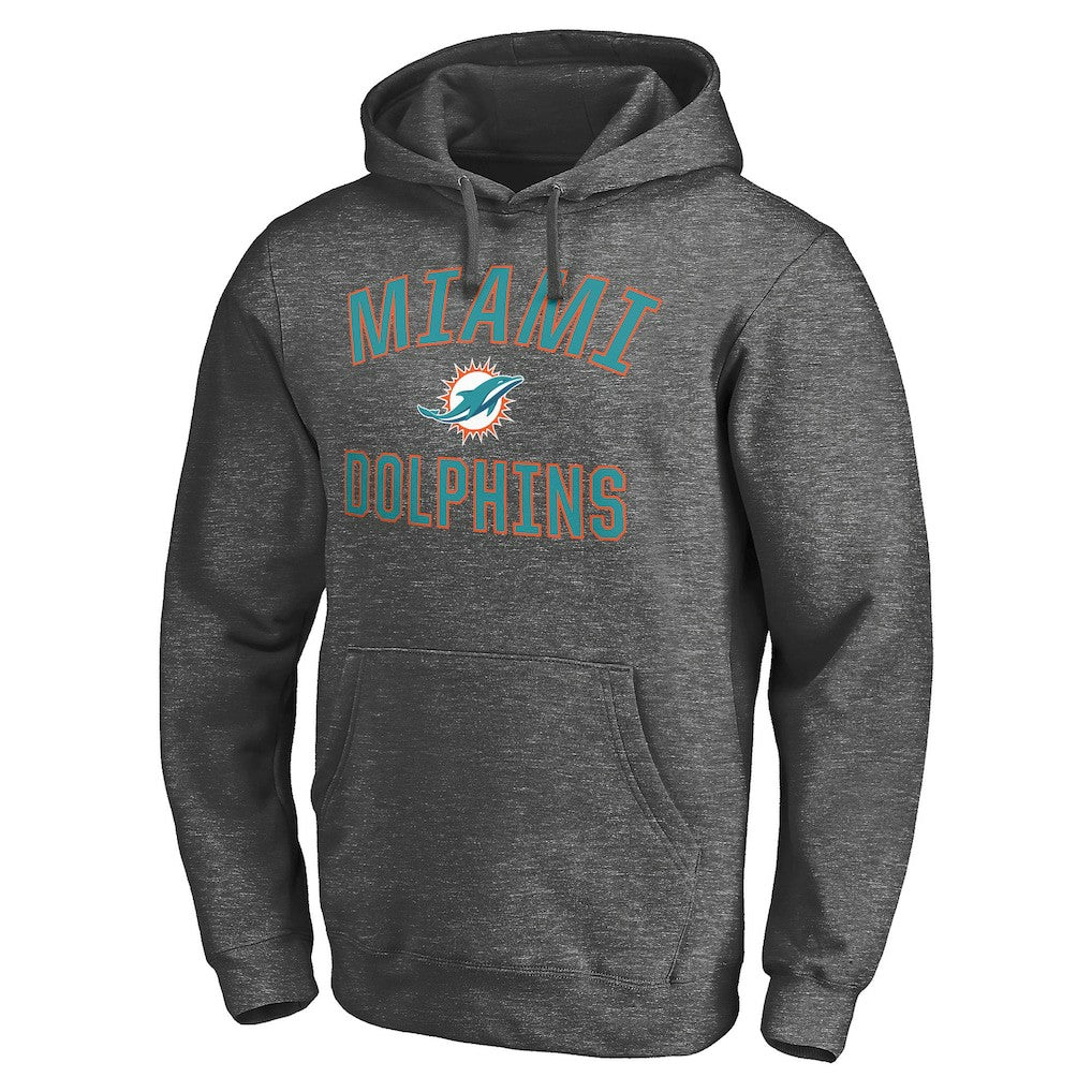 Miami Dolphins Victory Arch Pullover Hoodie - Charcoal Hoodies