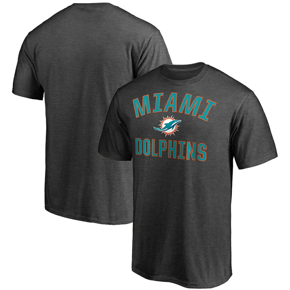 Miami Dolphins Victory Arch T-Shirt - Heather Charcoal T-shirts