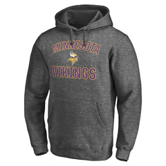 Minnesota Vikings Victory Arch Pullover Hoodie - Charcoal Hoodies