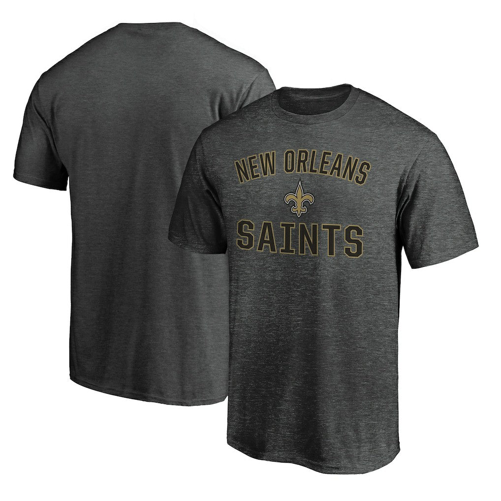 New Orleans Saints Victory Arch T-Shirt - Heather Charcoal T-shirts