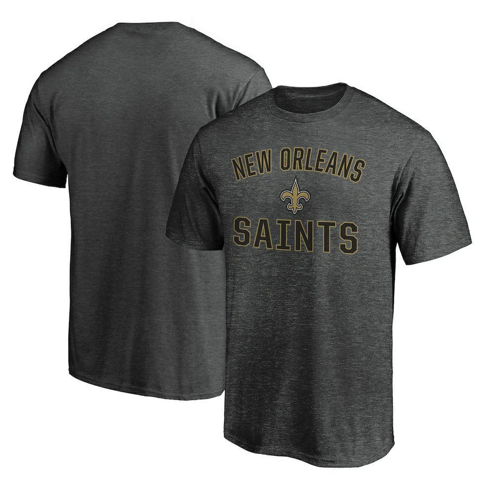 New Orleans Saints Victory Arch T-Shirt - Heather Charcoal T-shirts