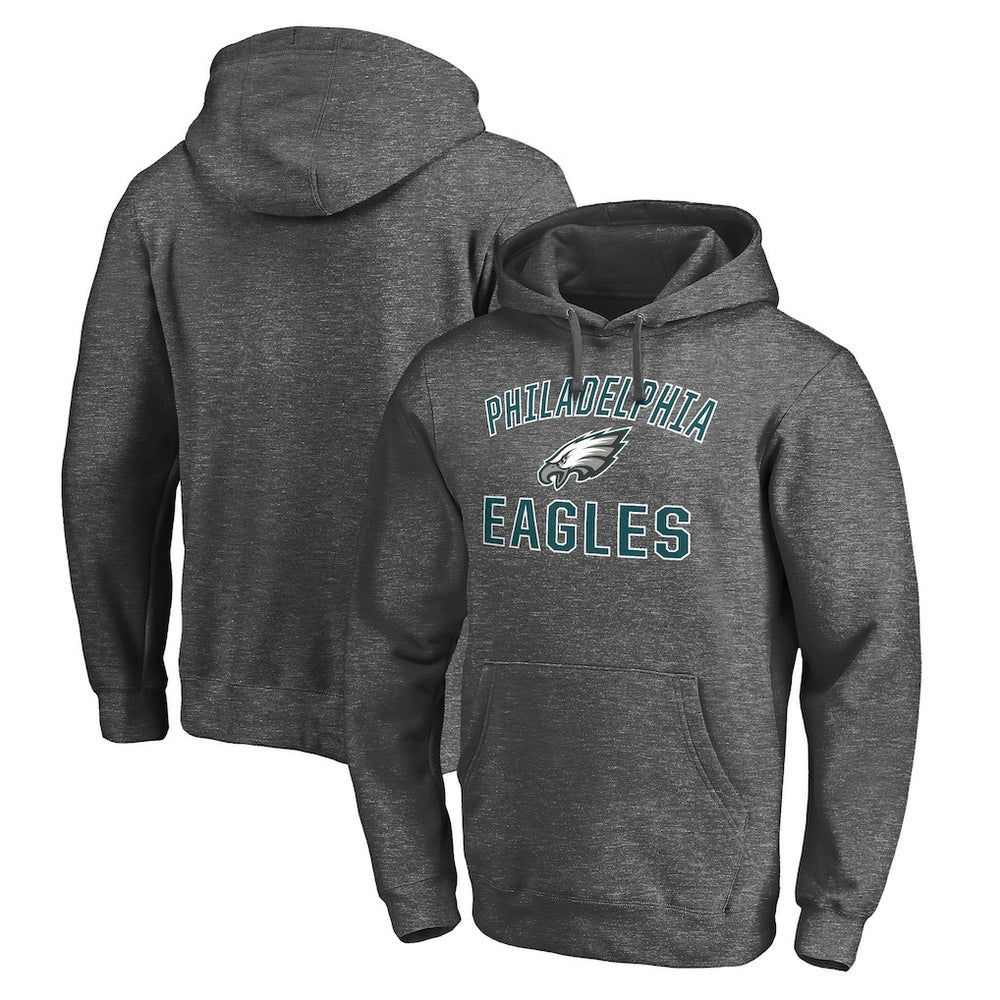 Philadelphia Eagles Victory Arch Pullover Hoodie - Charcoal Hoodies
