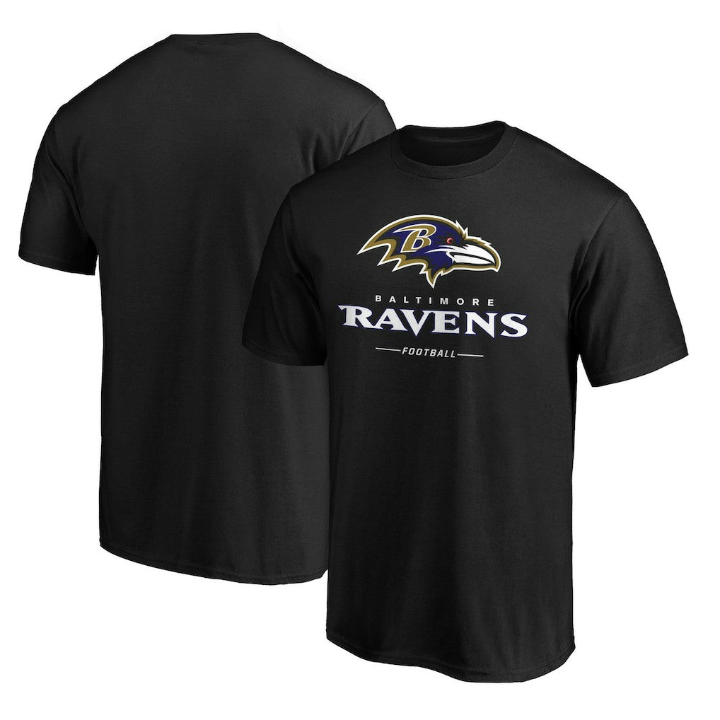 Baltimore Ravens Team Lockup T-Shirt - Black T-shirts