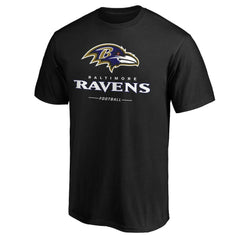 Baltimore Ravens Team Lockup T-Shirt - Black T-shirts