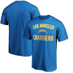 Los Angeles Chargers Victory Arch T-Shirt - Powder Blue T-shirts