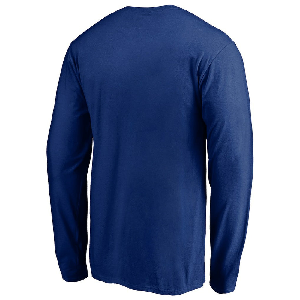 New York Giants On Side Stripe Long Sleeve T-Shirt - Royal T-shirts