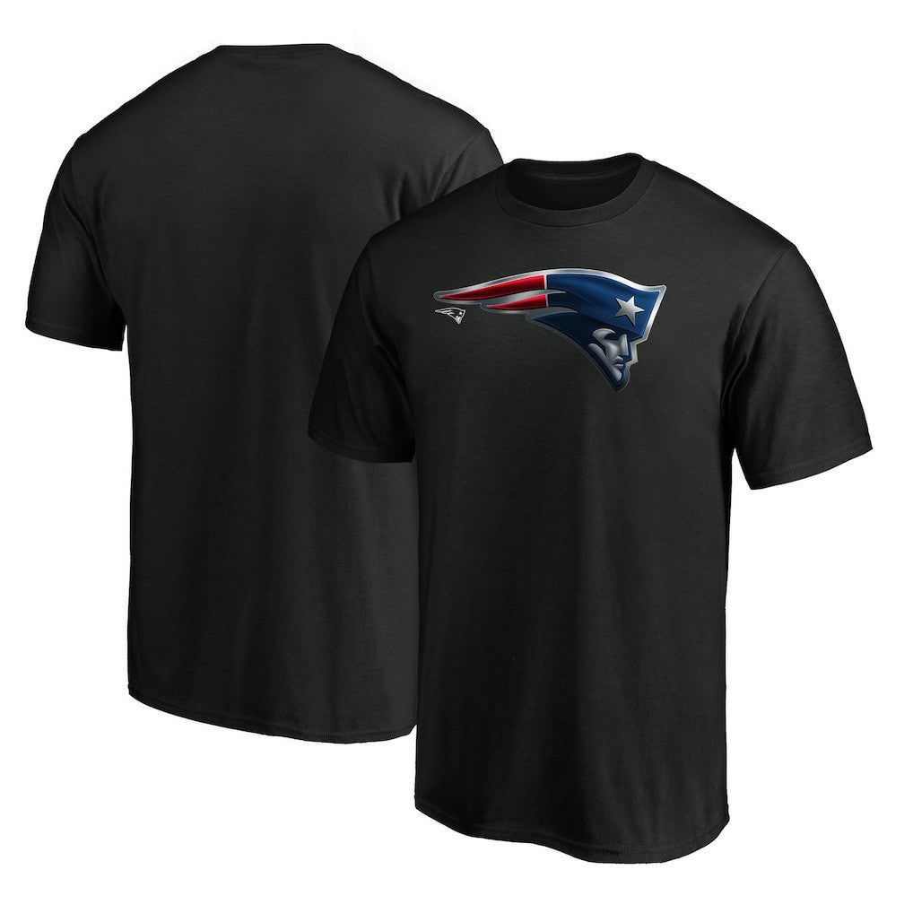 New England Patriots Midnight Mascot Team Logo T-Shirt - Black T-shirts