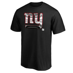 New York Giants Midnight Mascot Team Logo T-Shirt - Black T-shirts
