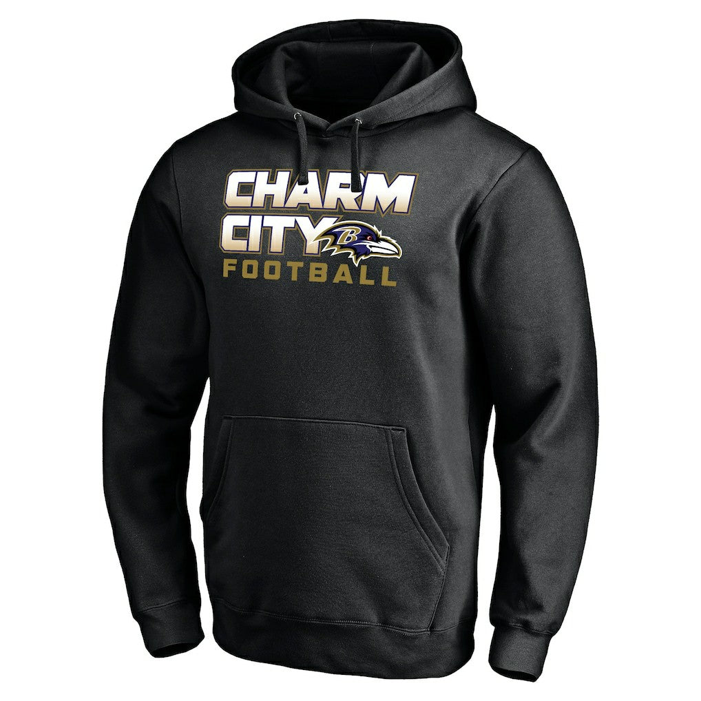 Baltimore Ravens Hometown Collection Sweep Pullover Hoodie - Black Hoodies