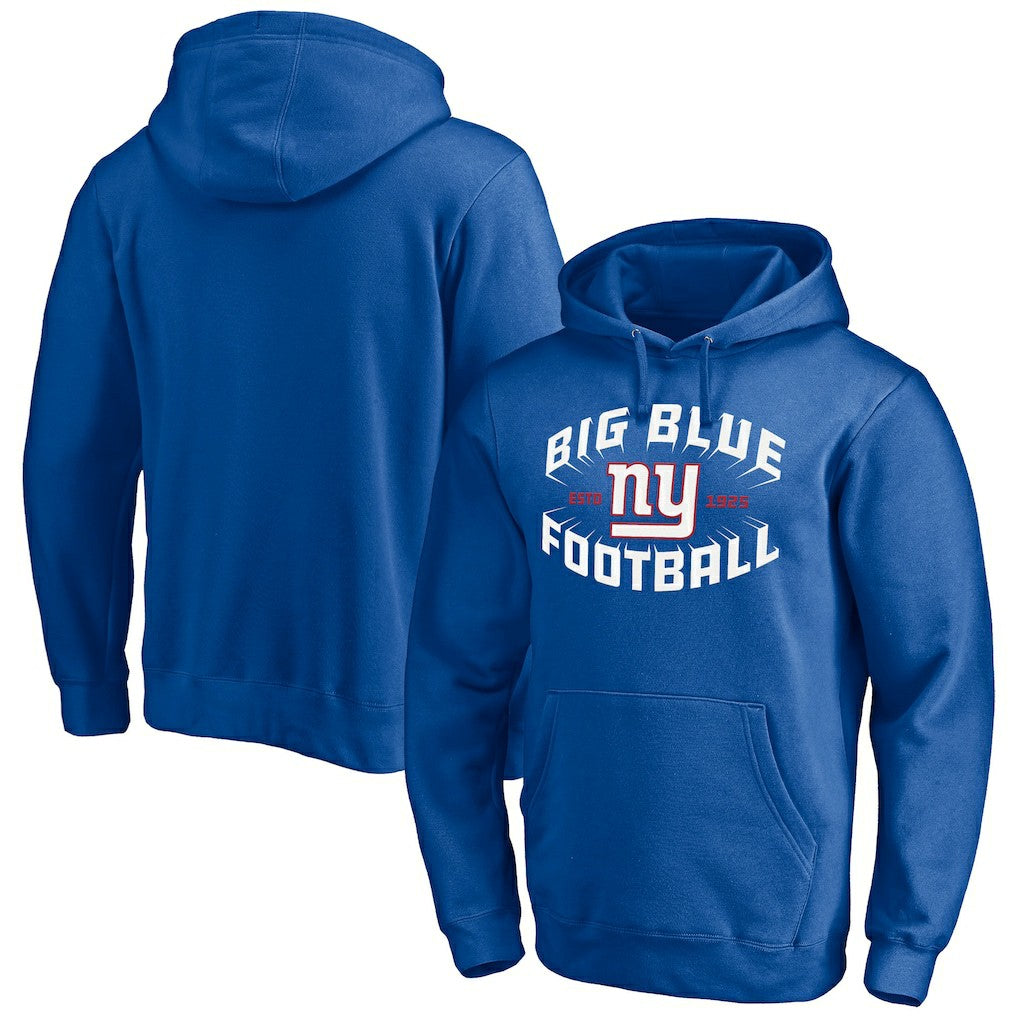 New York Giants Hometown Collection Sweep Pullover Hoodie - Royal Hoodies