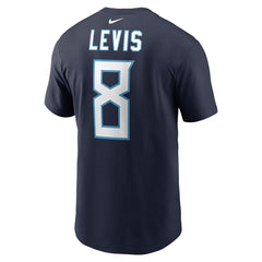 Will Levis Tennessee Titans Player Name & Number T-Shirt - Navy T-shirts