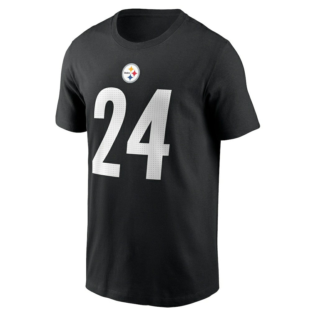 Joey Porter Jr. Pittsburgh Steelers Player Name & Number T-Shirt - Black T-shirts