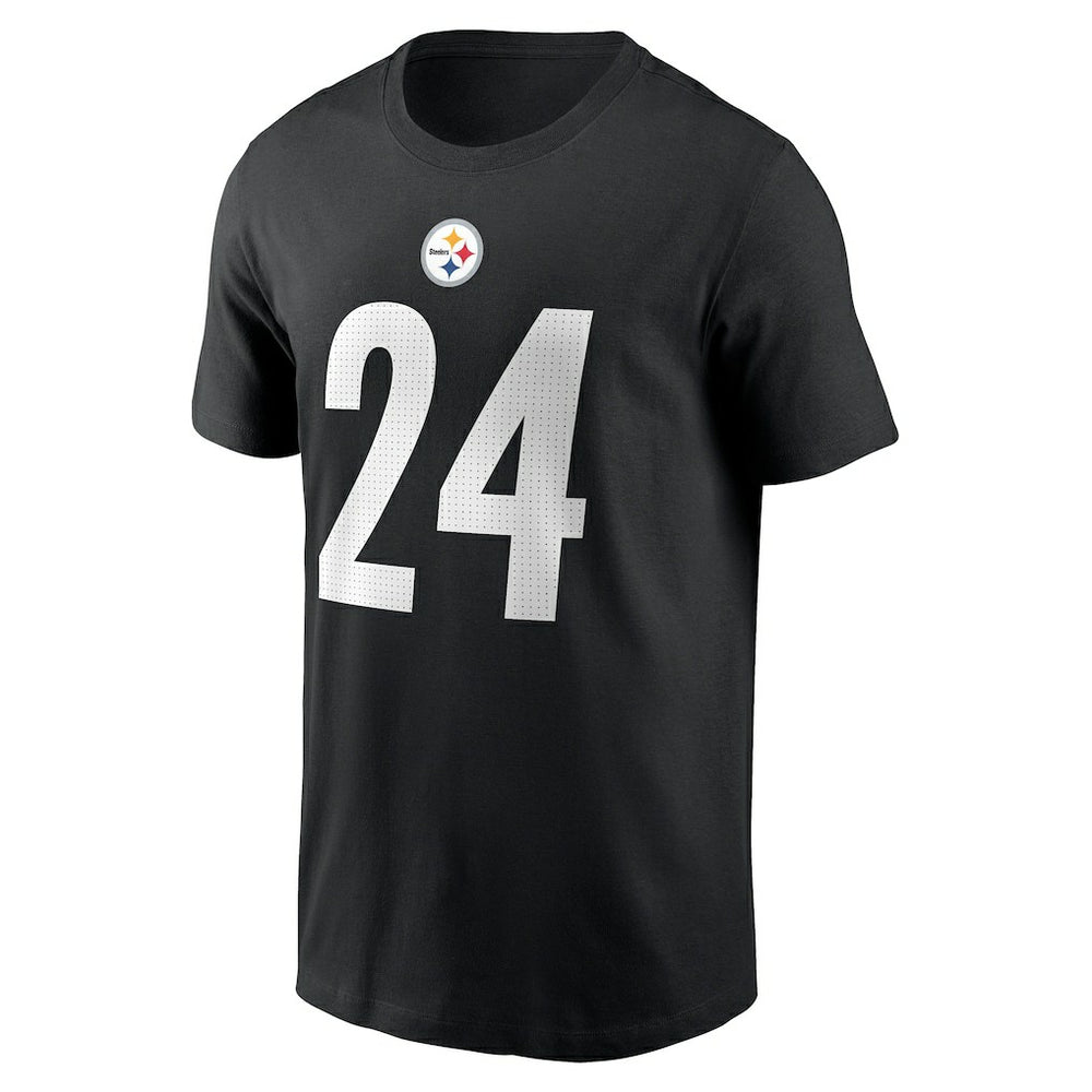 Joey Porter Jr. Pittsburgh Steelers Player Name & Number T-Shirt - Black T-shirts