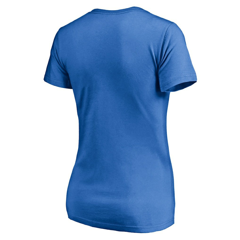Los Angeles Chargers Women's Hometown Collection Go Bolts V-Neck T-Shirt - Powder Blue T-shirts