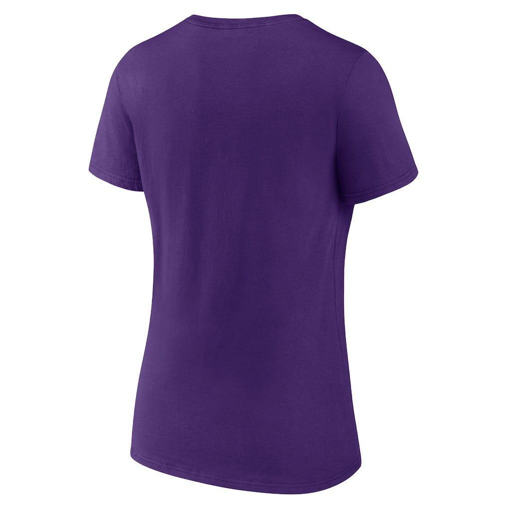 Minnesota Vikings Women's Hometown Collection Defend The North V-Neck T-Shirt - Purple T-shirts