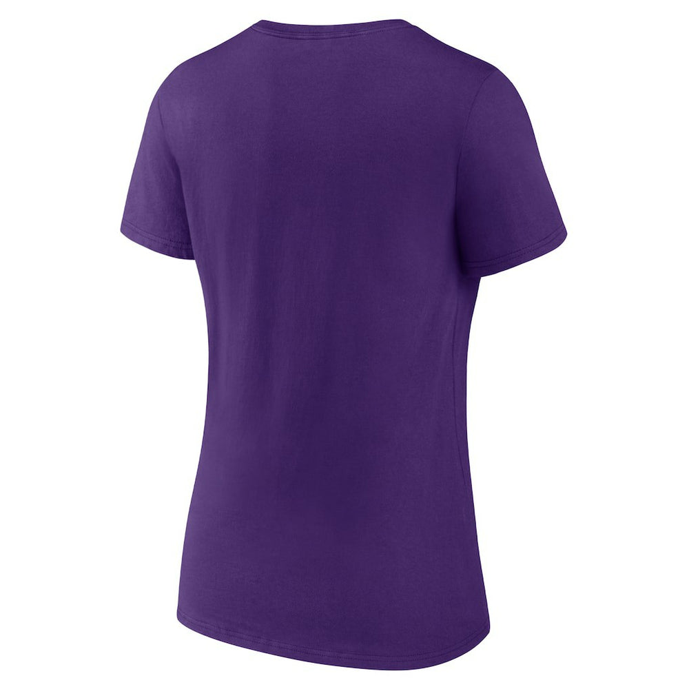 Minnesota Vikings Women's Hometown Collection Defend The North V-Neck T-Shirt - Purple T-shirts