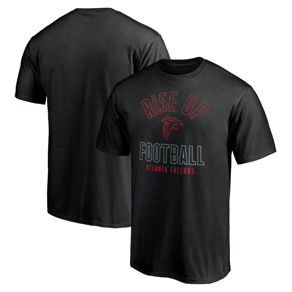 Atlanta Falcons Nickname Arc T-Shirt - Black T-shirts