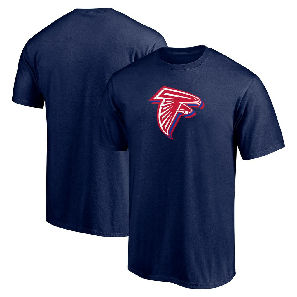 Atlanta Falcons Red White and Team T-Shirt - Navy T-shirts
