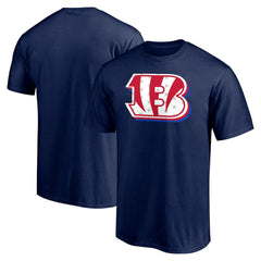 Cincinnati Bengals Red White and Team T-Shirt - Navy T-shirts