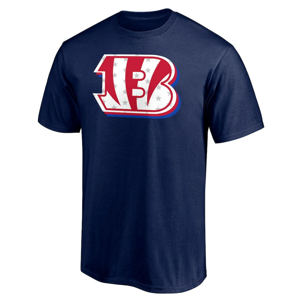 Cincinnati Bengals Red White and Team T-Shirt - Navy T-shirts