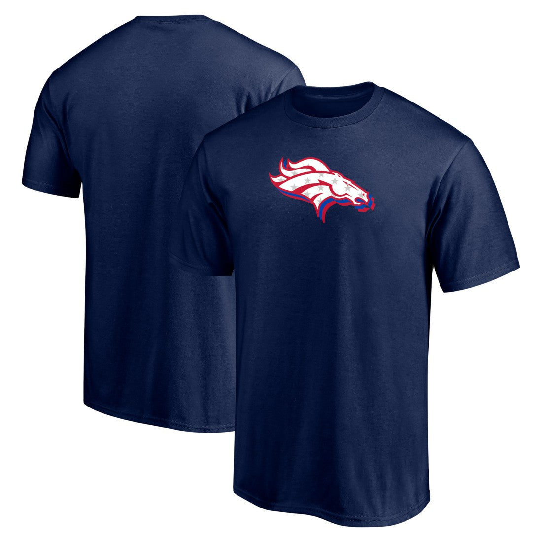 Denver Broncos Red White and Team T-Shirt - Navy T-shirts
