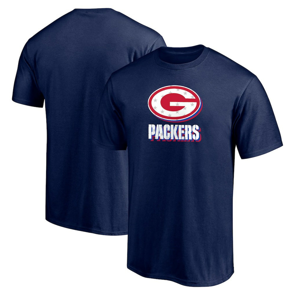 Green Bay Packers Red White and Team T-Shirt - Navy T-shirts