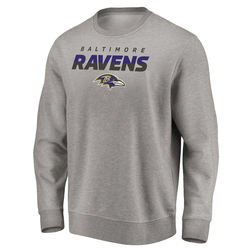 Baltimore Ravens Elevate Play Pullover Sweatshirt - Gray Pullover