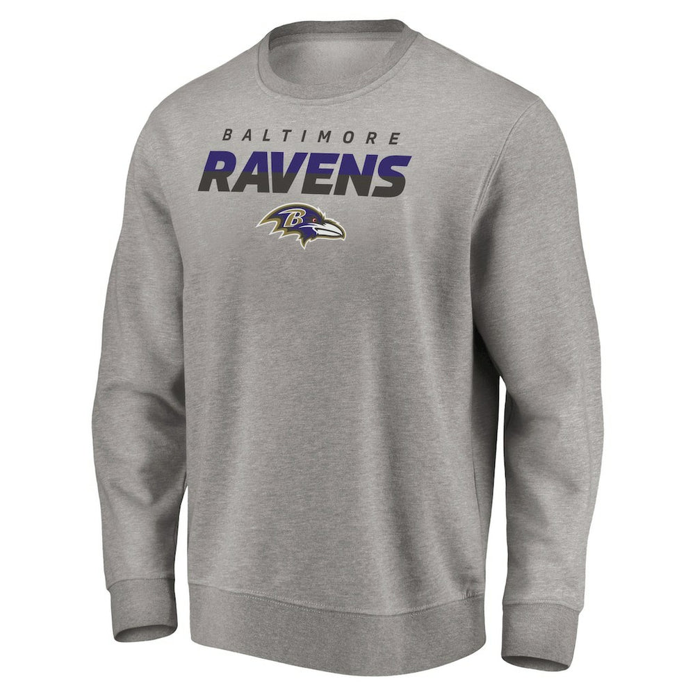 Baltimore Ravens Elevate Play Pullover Sweatshirt - Gray Pullover
