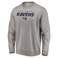 Baltimore Ravens Elevate Play Pullover Sweatshirt - Gray Pullover
