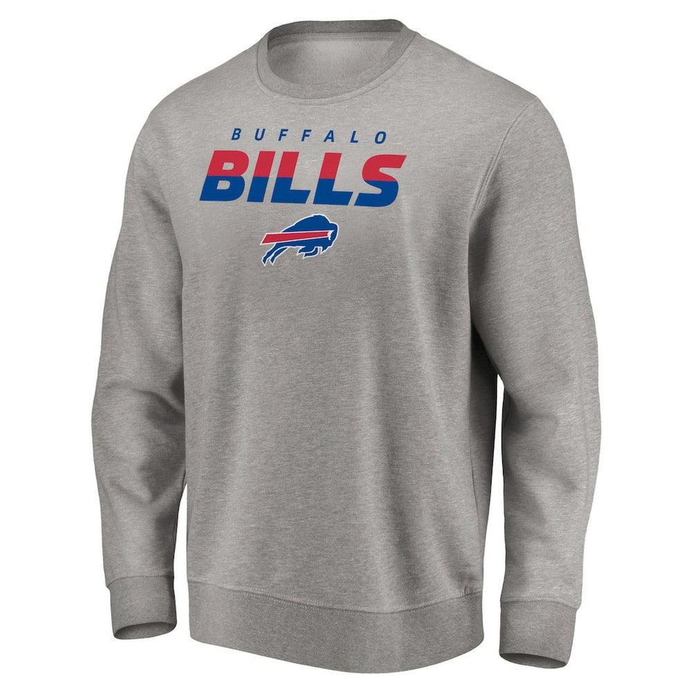 Buffalo Bills Elevate Play Pullover Sweatshirt - Gray Pullover