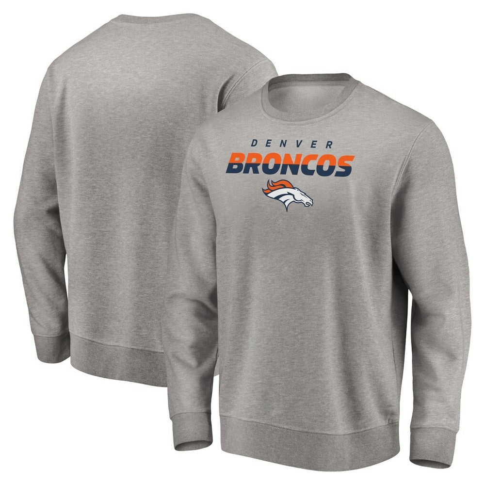 Denver Broncos Elevate Play Pullover Sweatshirt - Gray Pullover