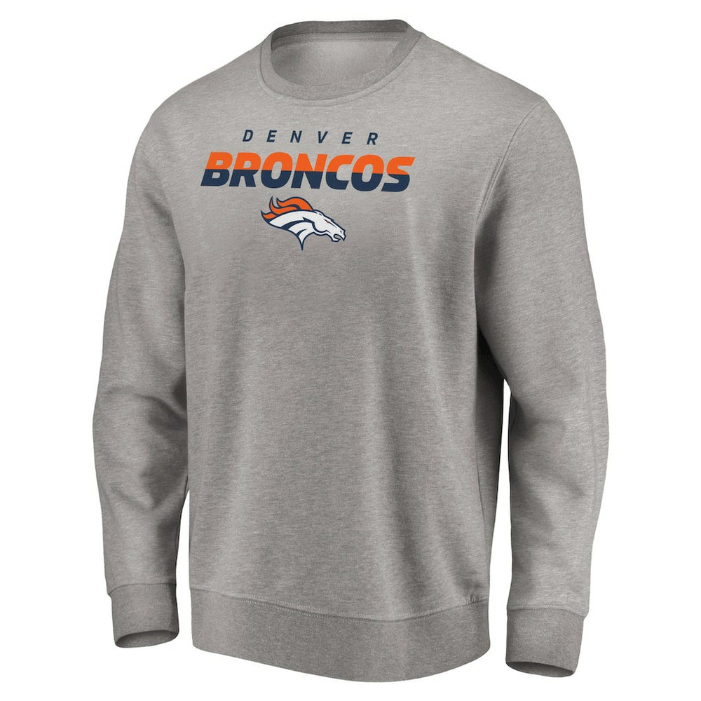 Denver Broncos Elevate Play Pullover Sweatshirt - Gray Pullover
