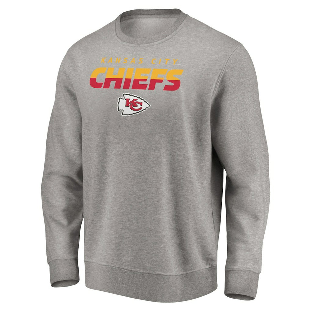 Kansas City Chiefs Elevate Play Pullover Sweatshirt - Gray Pullover