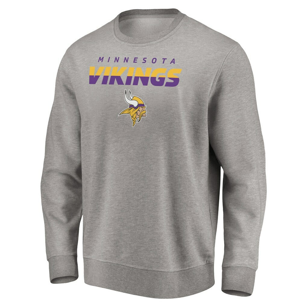 Minnesota Vikings Elevate Play Pullover Sweatshirt - Gray Pullover