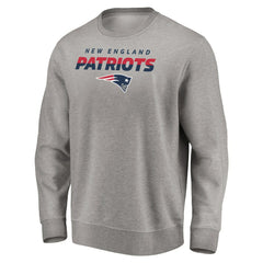 New England Patriots Elevate Play Pullover Sweatshirt - Gray Pullover