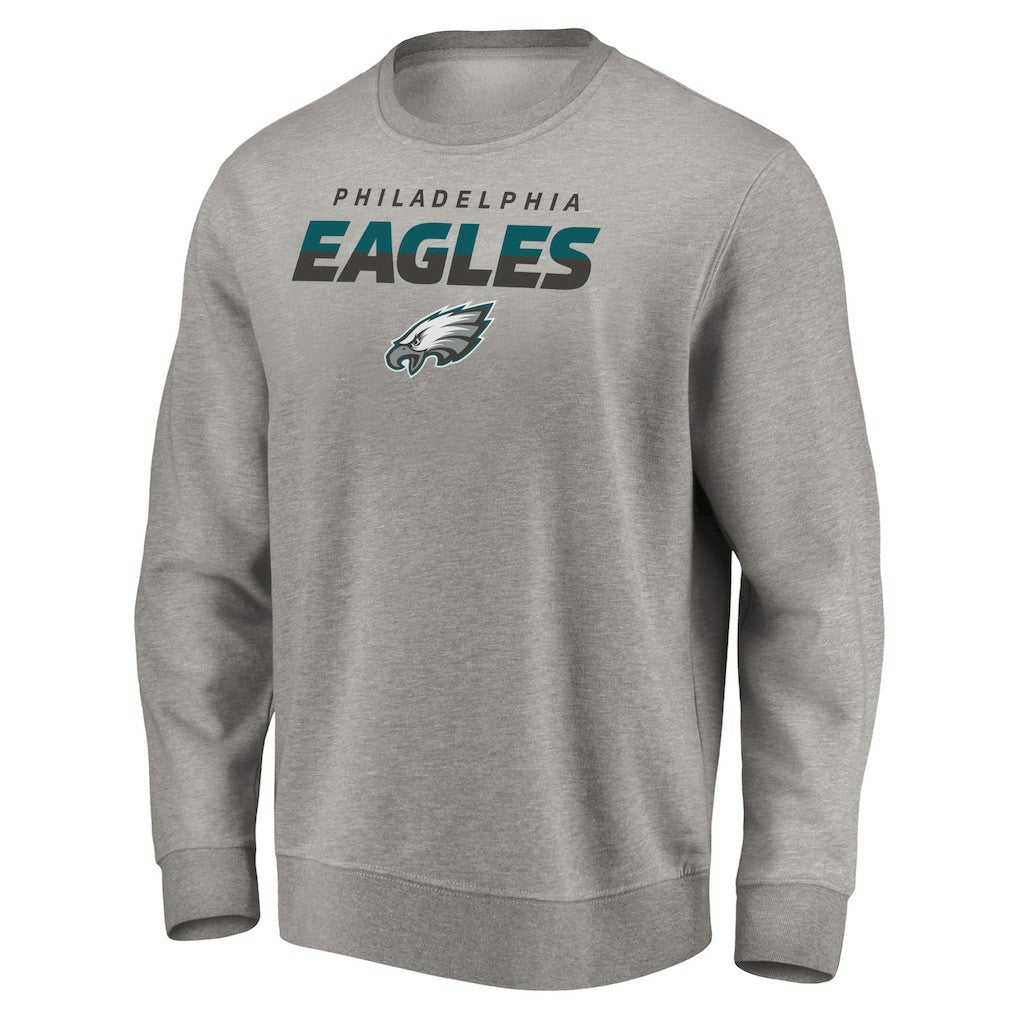 Philadelphia Eagles Elevate Play Pullover Sweatshirt - Gray Pullover