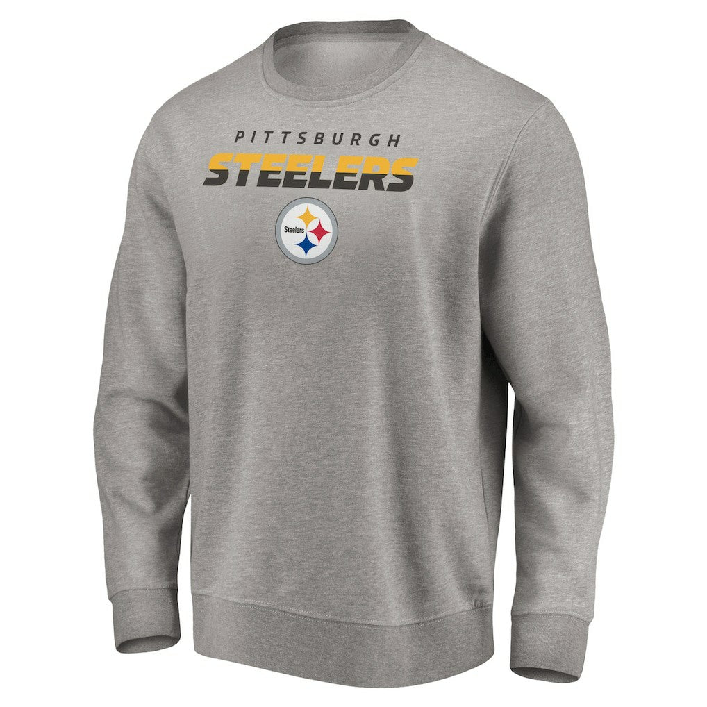 Pittsburgh Steelers Elevate Play Pullover Sweatshirt - Gray Pullover