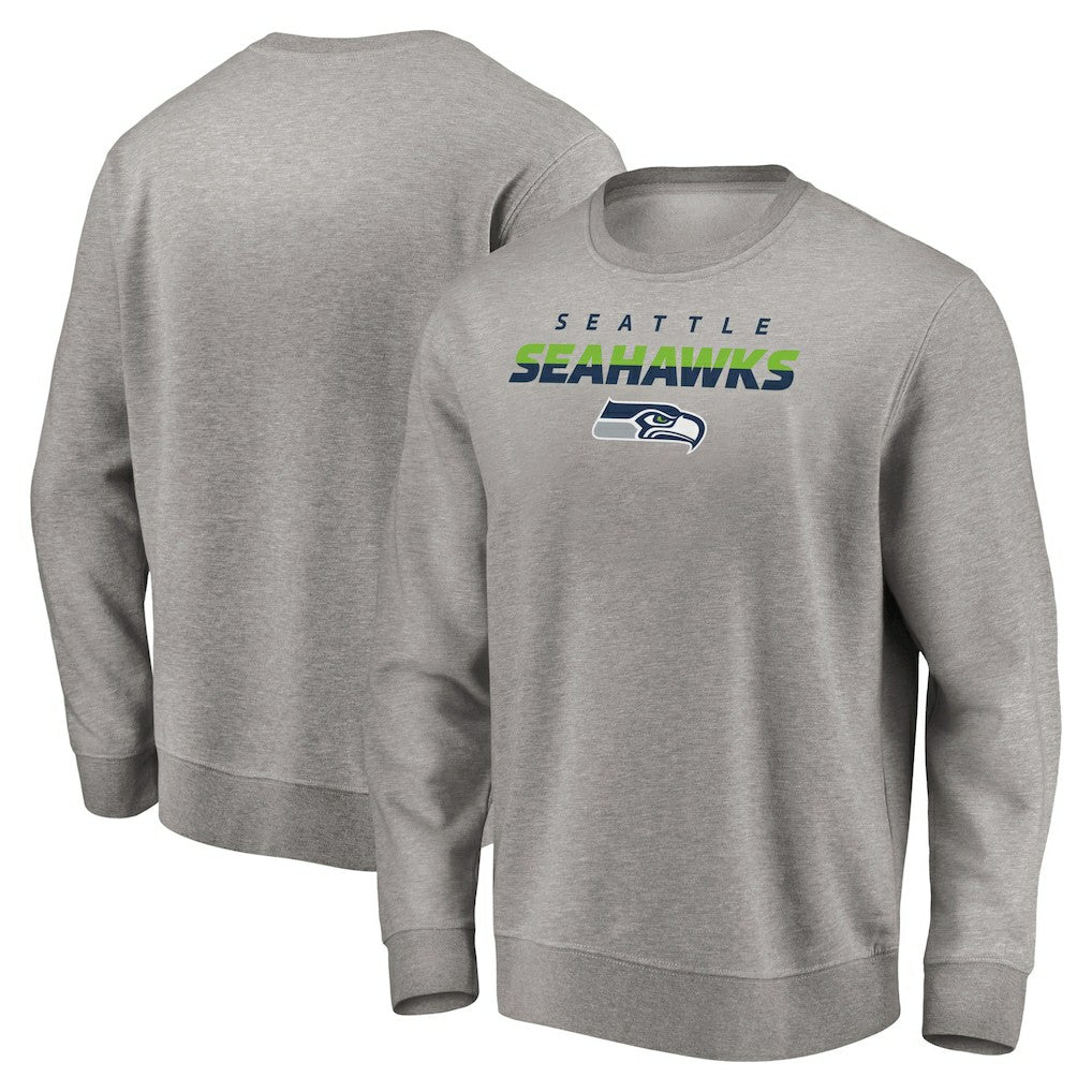 Seattle Seahawks Elevate Play Pullover Sweatshirt - Gray Pullover