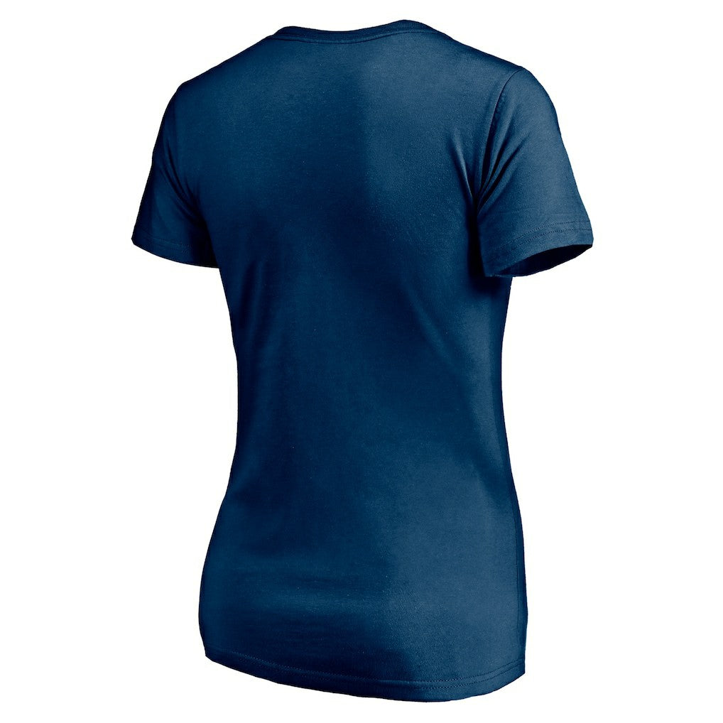 Chicago Bears Women's Long Stride V-Neck T-Shirt - Navy T-shirts