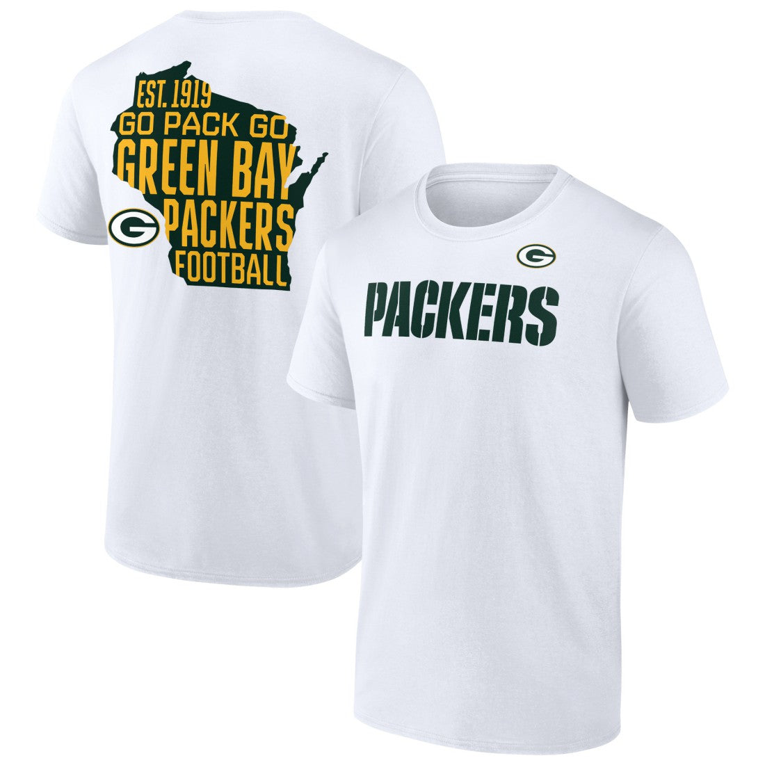 Green Bay Packers Hot Shot T-Shirt - White T-shirts