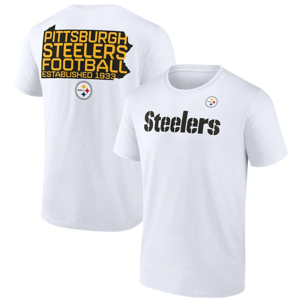 Pittsburgh Steelers Hot Shot T-Shirt - White T-shirts