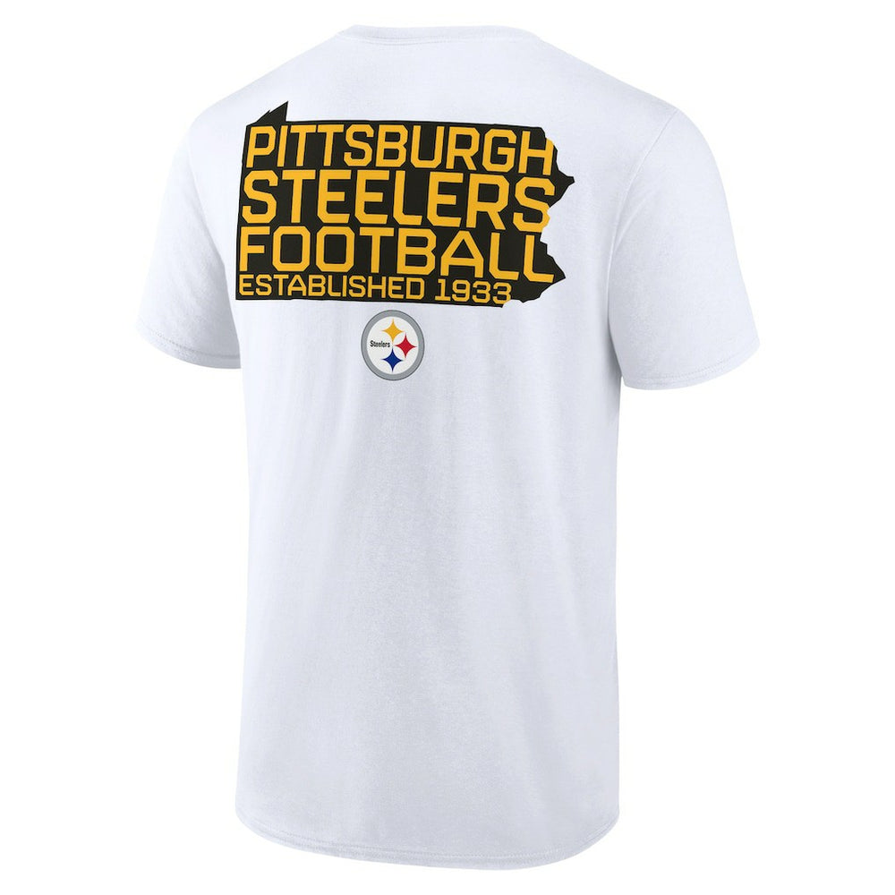 Pittsburgh Steelers Hot Shot T-Shirt - White T-shirts