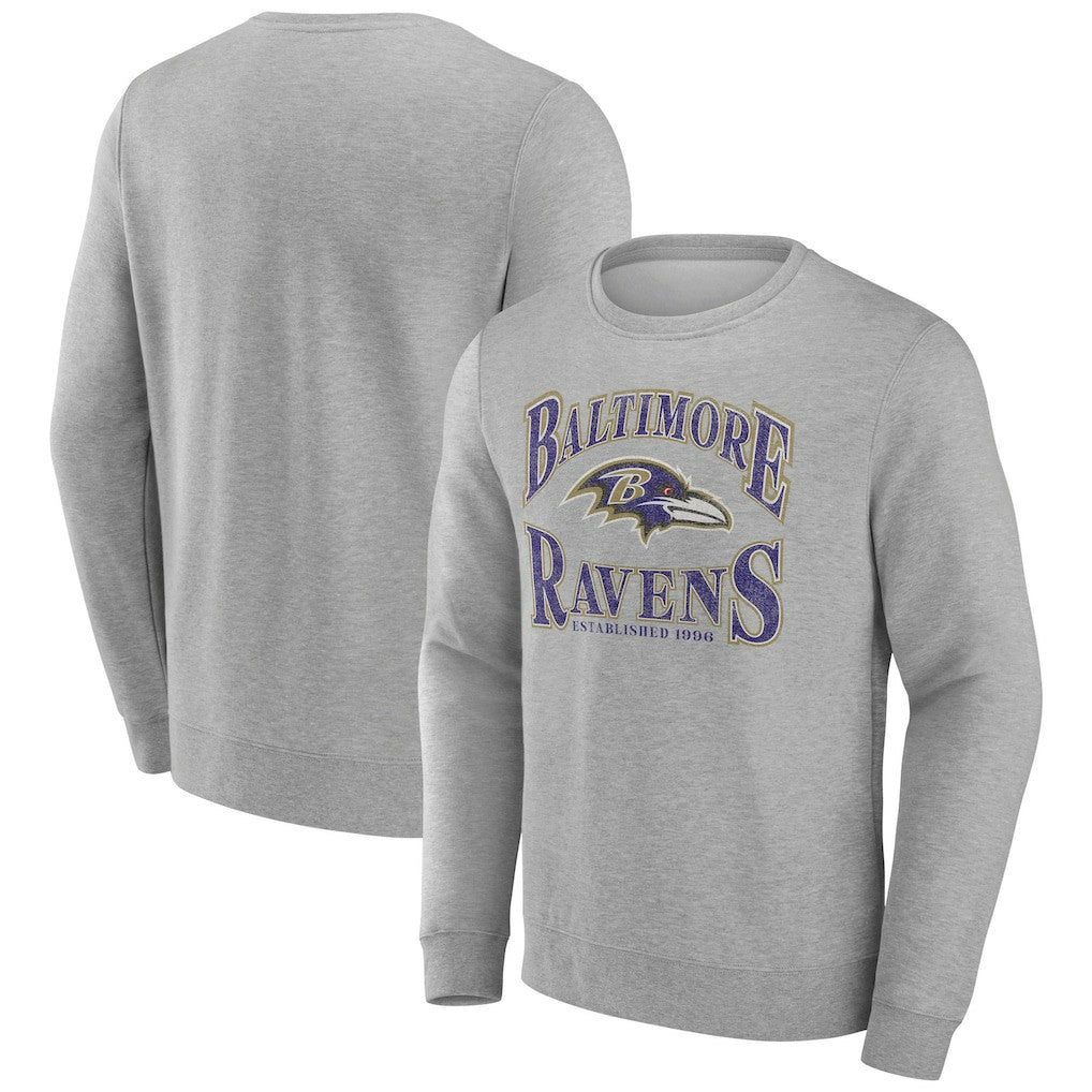 Baltimore Ravens Playability Pullover Sweatshirt - Gray Pullover