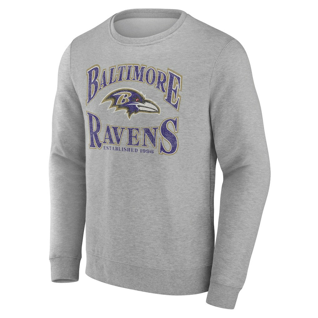 Baltimore Ravens Playability Pullover Sweatshirt - Gray Pullover