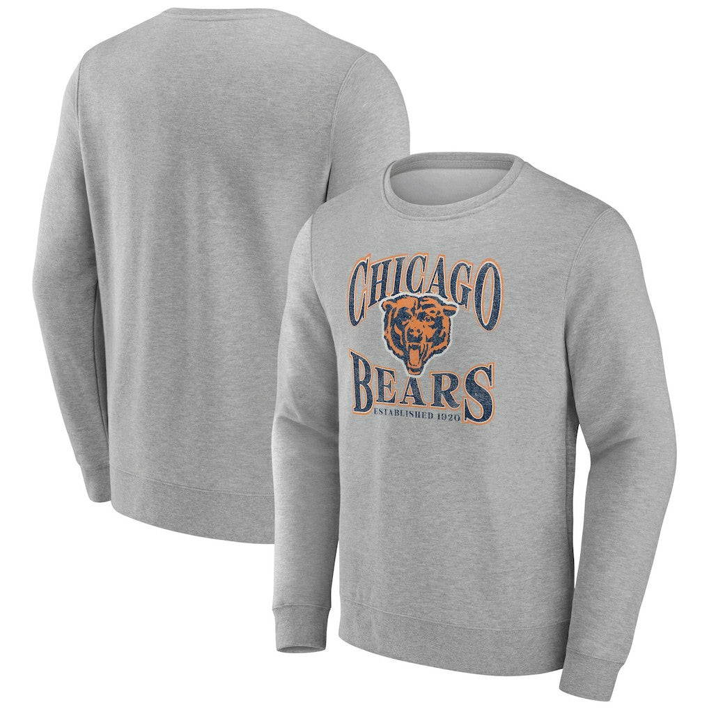Chicago Bears Playability Pullover Sweatshirt - Gray Pullover