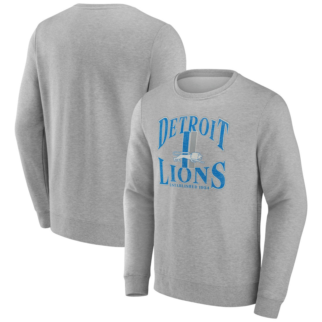 Detroit Lions Playability Pullover Sweatshirt - Gray Pullover